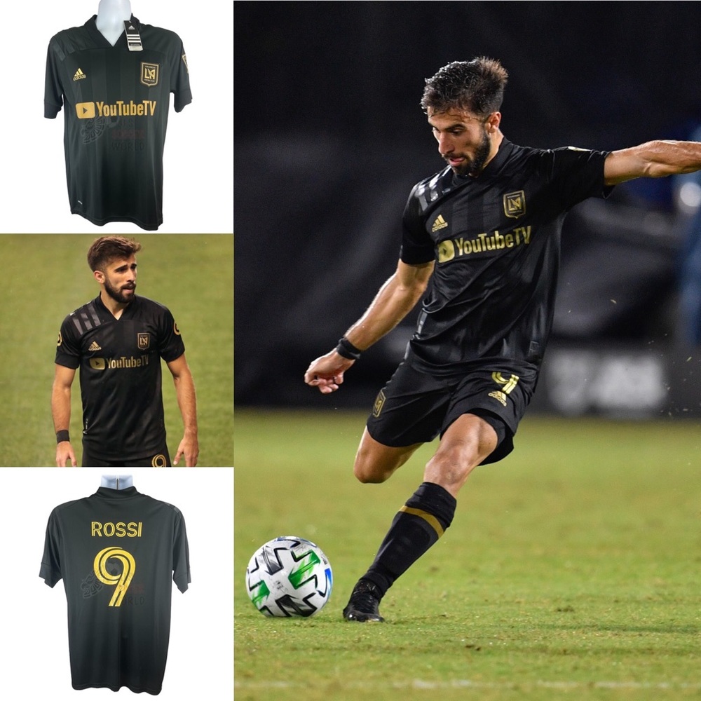 NEW Diego Rossi #9 LAFC Home Mens Soccer Jersey Los Angeles FC
